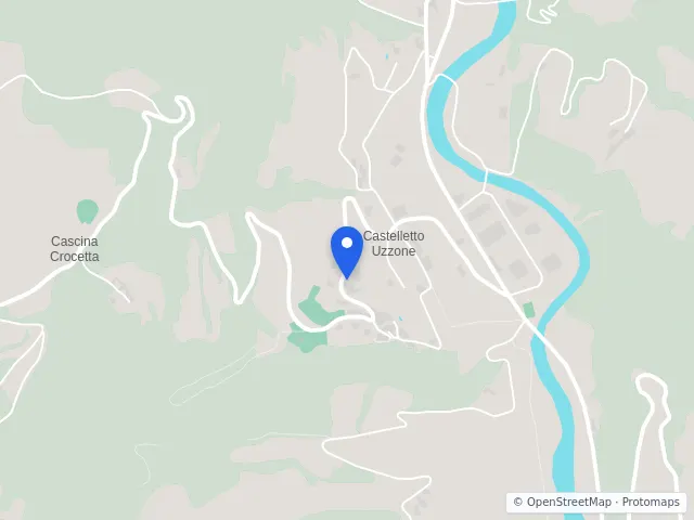 Mappa di Castelletto Uzzone, Cuneo