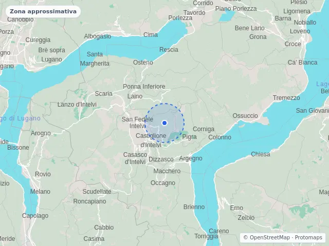 Mappa di Blessagno, Como