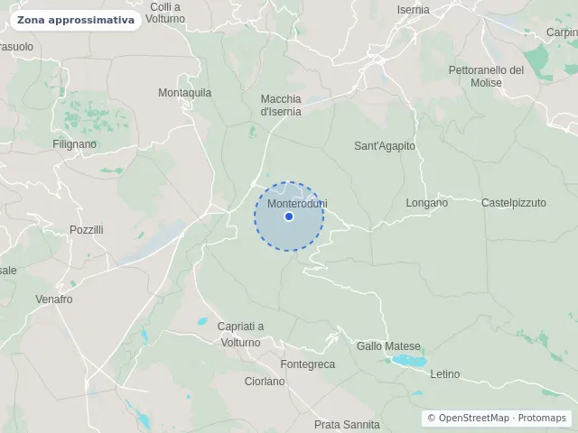 Mappa di Monteroduni, Isernia