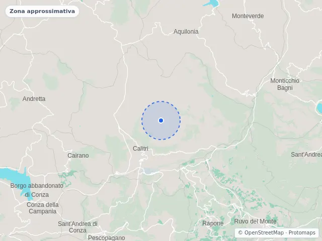 Mappa di Calitri, Avellino