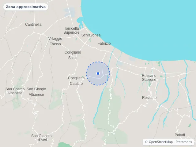 Mappa di Corigliano-Rossano, Cosenza
