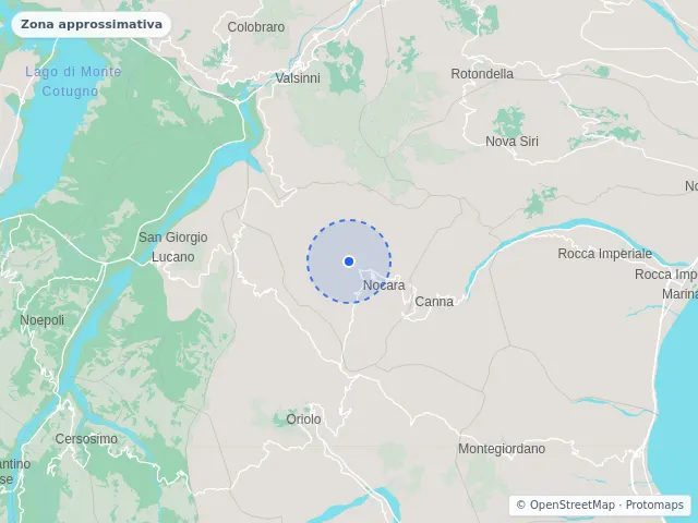 Mappa di Nocara, Cosenza