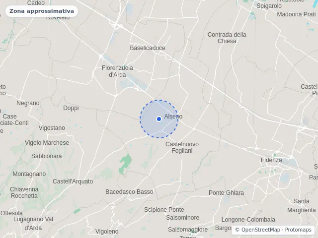 Mappa di Alseno, Piacenza