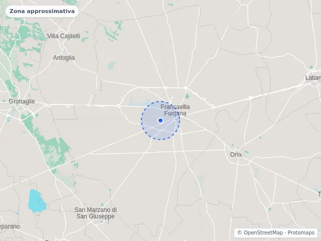 Mappa di Francavilla Fontana, Brindisi