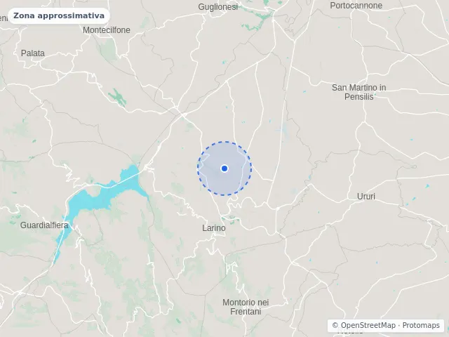Mappa di Larino, Campobasso