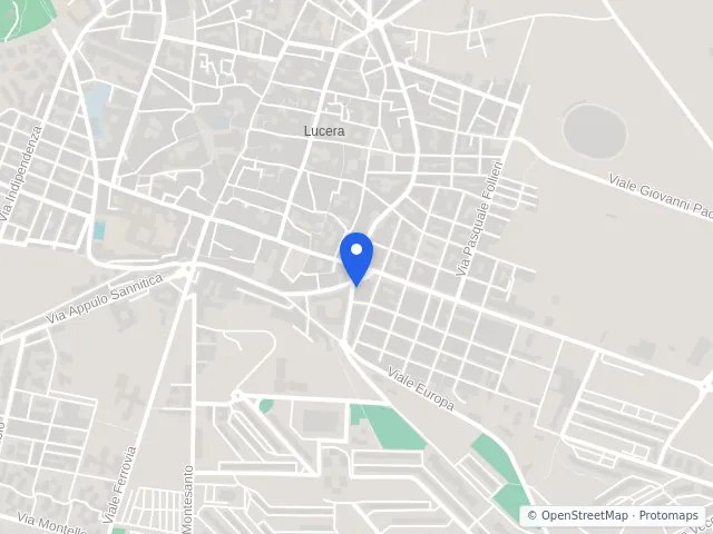 Mappa di Lucera, Foggia