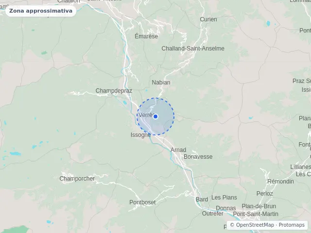 Mappa di Verrès, Aosta