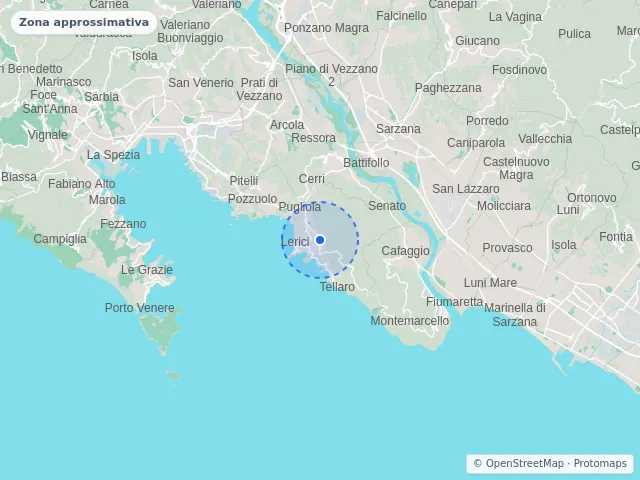 Mappa di Lerici, La Spezia