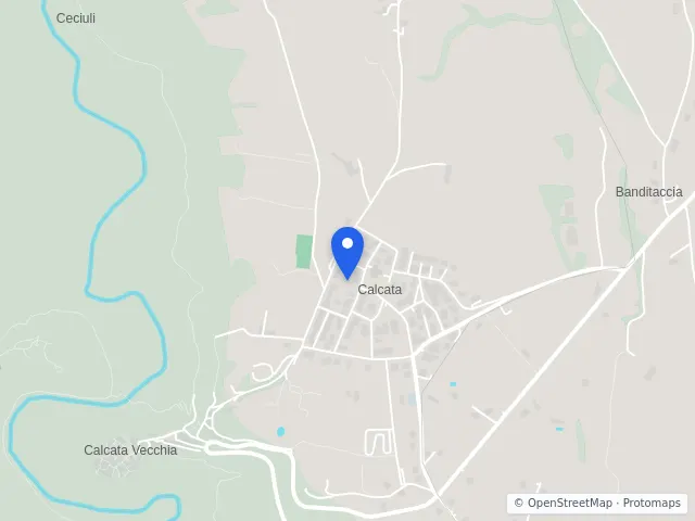 Mappa di Calcata, Viterbo