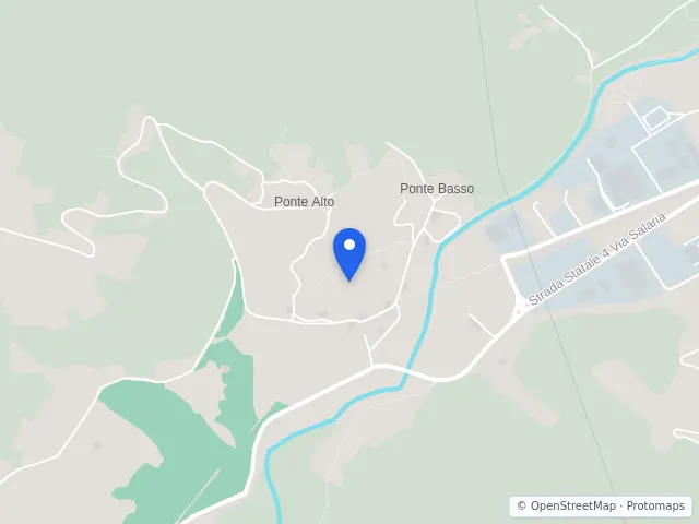 Mappa di Castel Sant'Angelo, Rieti