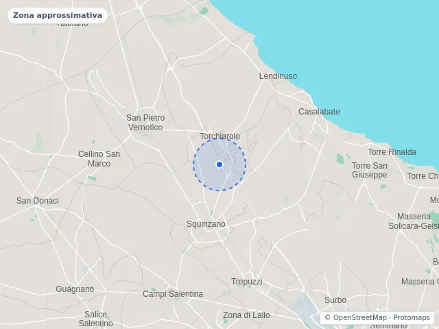 Mappa di Squinzano, Lecce