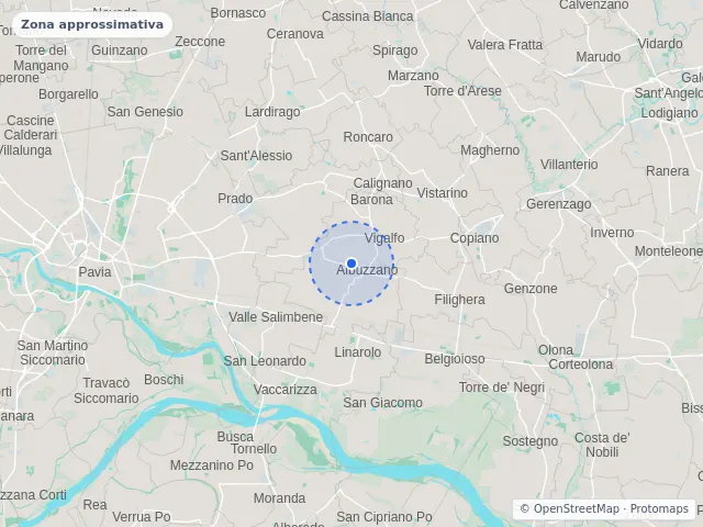 Mappa di Albuzzano, Pavia