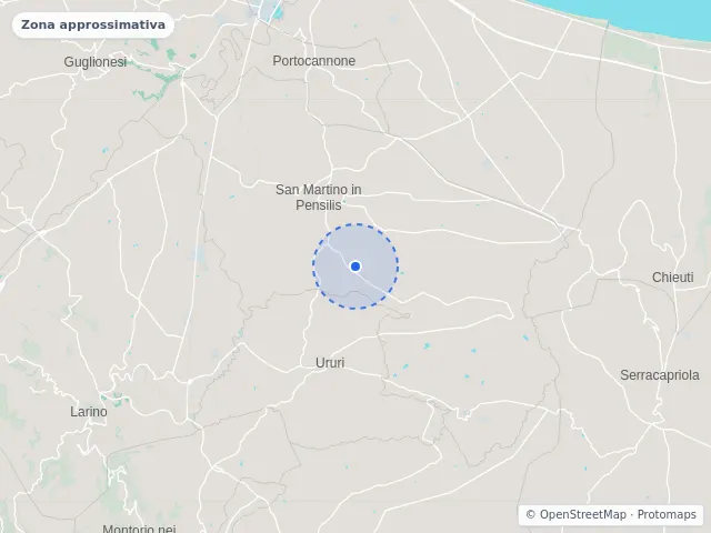 Mappa di San Martino in Pensilis, Campobasso