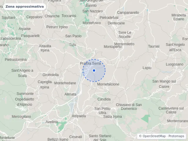 Mappa di Pratola Serra, Avellino