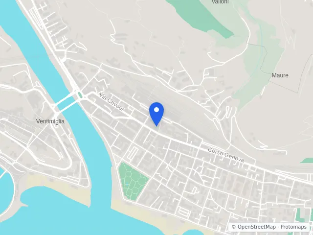 Mappa di Ventimiglia, Imperia