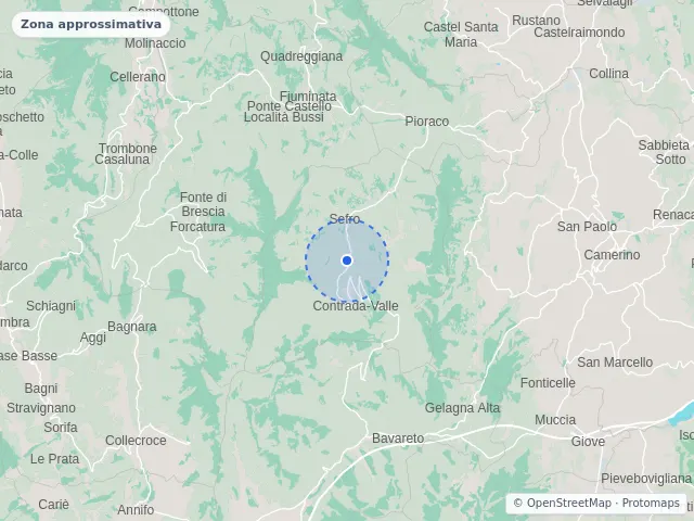 Mappa di Sefro, Macerata