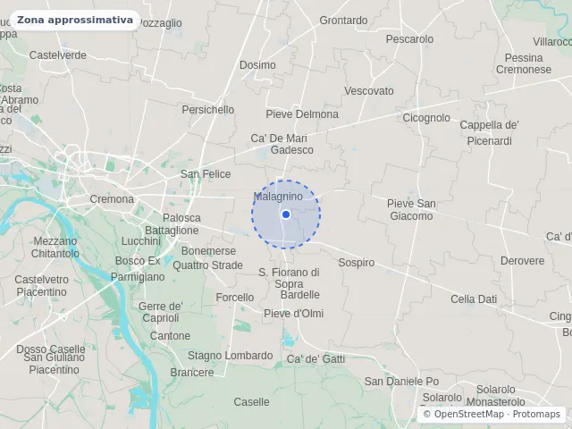 Mappa di Malagnino, Cremona