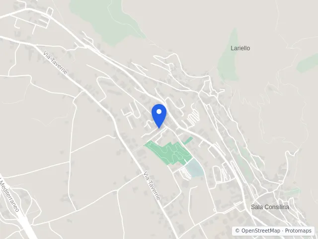 Mappa di Sala Consilina, Salerno