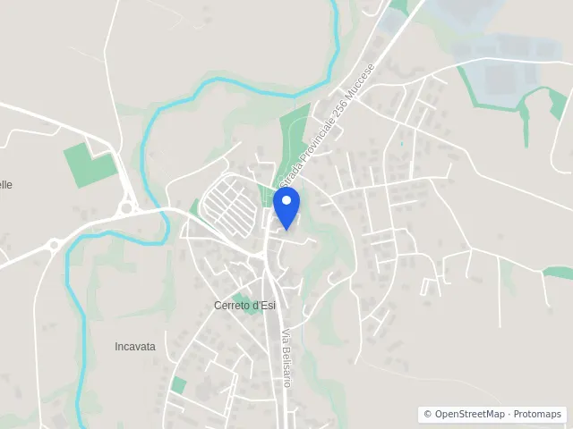 Mappa di Cerreto d'Esi, Ancona
