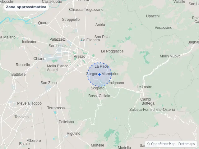 Mappa di Arezzo