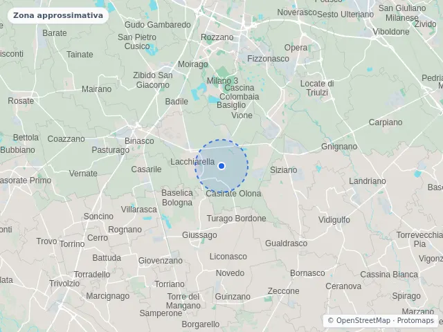 Mappa di Lacchiarella, Milano