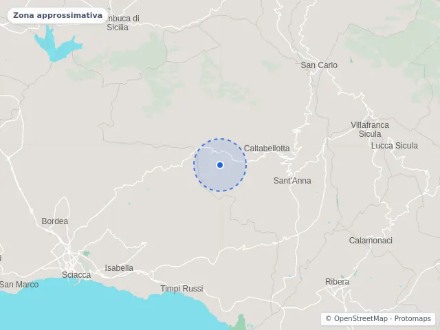 Mappa di Caltabellotta, Agrigento