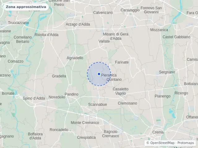 Mappa di Torlino Vimercati, Cremona