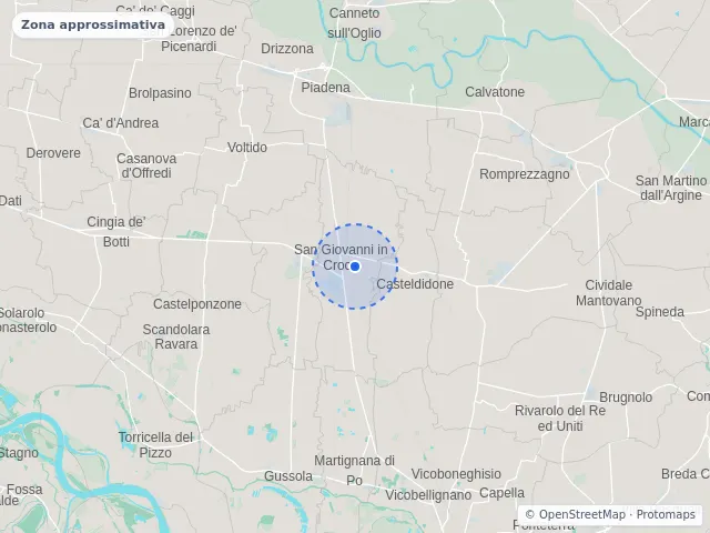 Mappa di San Giovanni in Croce, Cremona