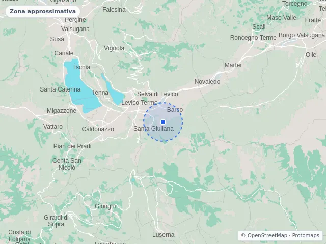 Mappa di Levico Terme, Trento