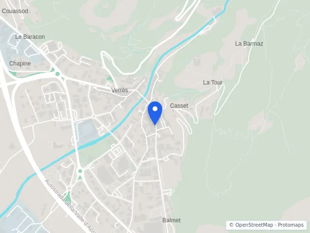 Mappa di Verrès, Aosta