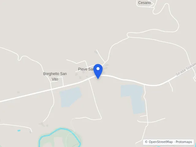 Mappa di San Lorenzo in Campo, Pesaro e Urbino