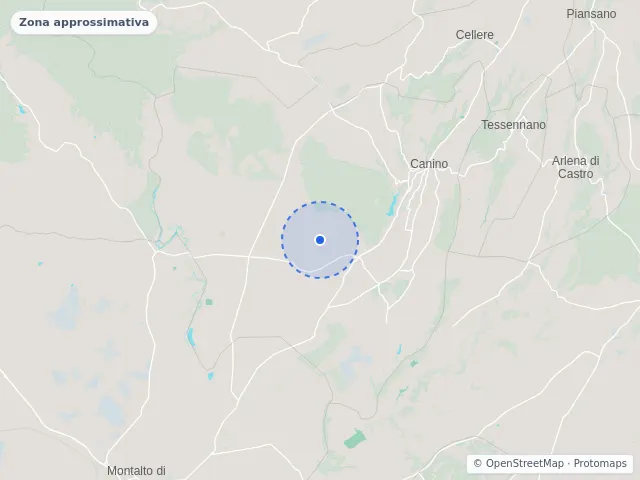 Mappa di Canino, Viterbo