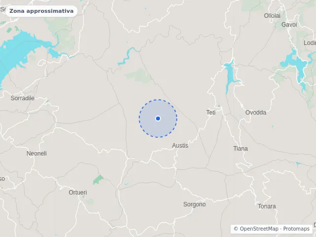 Mappa di Austis, Nuoro