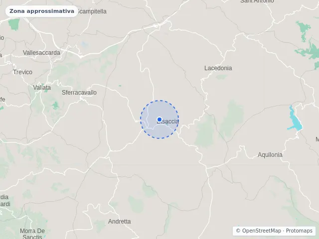 Mappa di Bisaccia, Avellino