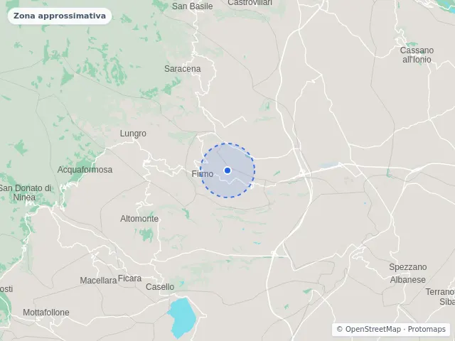 Mappa di Firmo, Cosenza