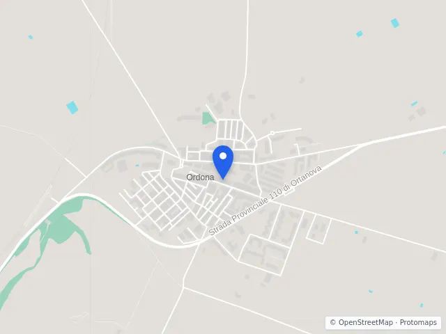 Mappa di Ordona, Foggia