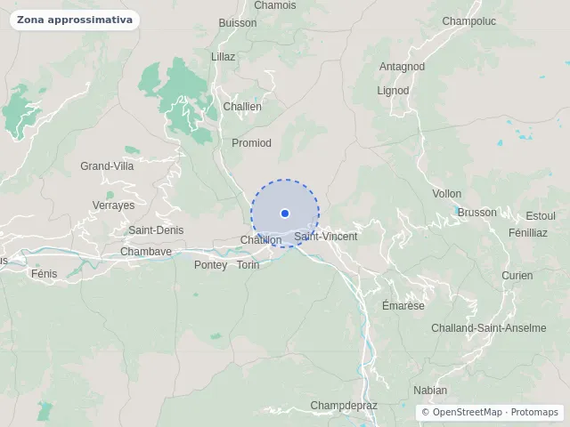Mappa di Châtillon, Aosta