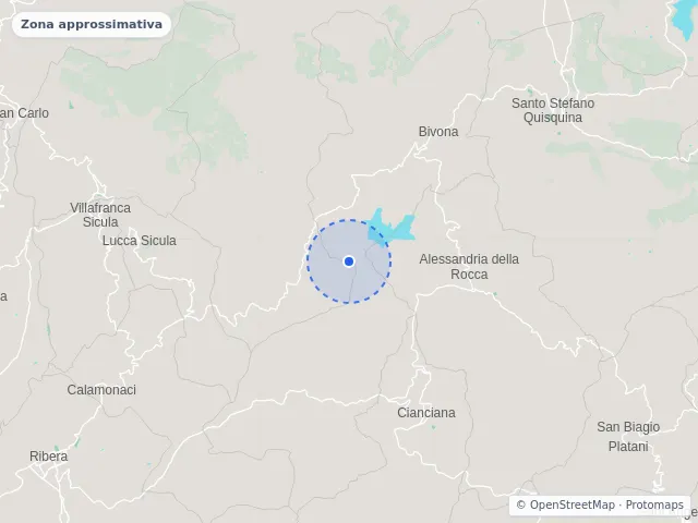 Mappa di Bivona, Agrigento