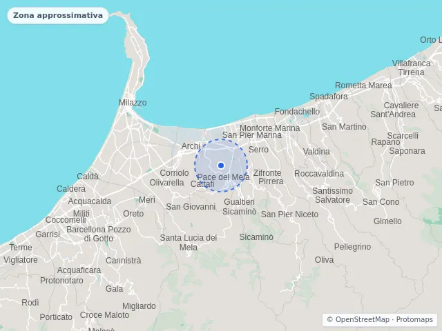 Mappa di Pace del Mela, Messina