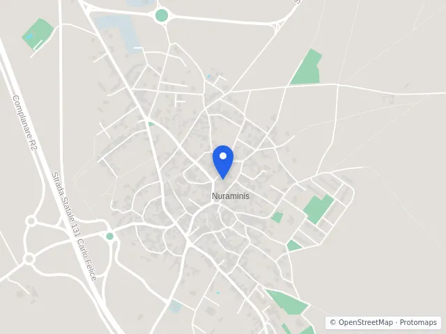 Mappa di Nuraminis, Sud Sardegna