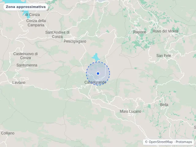 Mappa di Castelgrande, Potenza