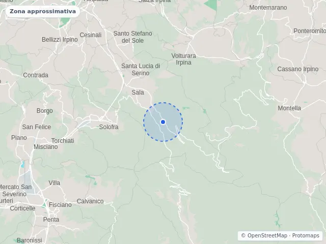 Mappa di Serino, Avellino