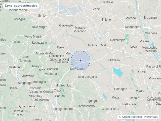 Mappa di Malo, Vicenza