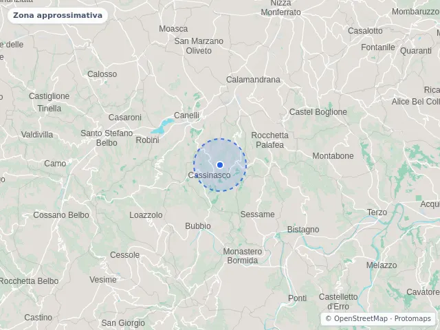 Mappa di Cassinasco, Asti