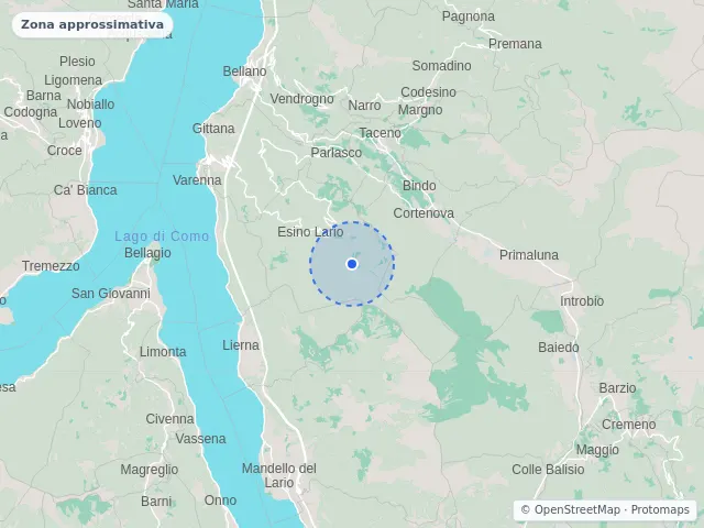 Mappa di Esino Lario, Lecco