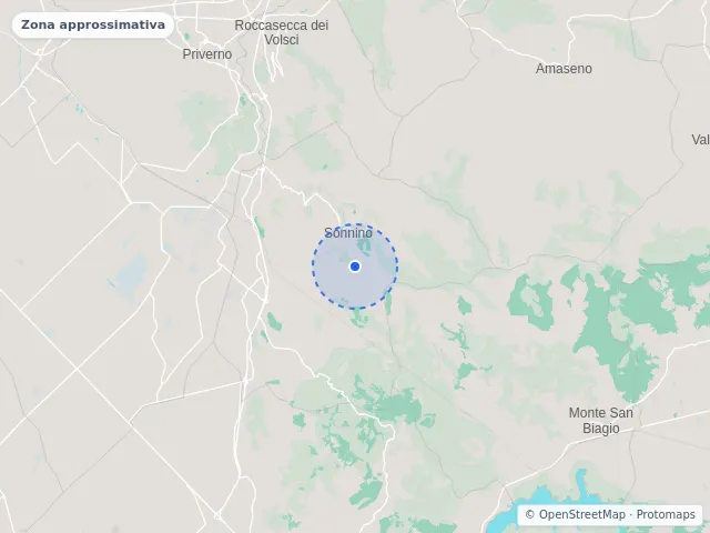 Mappa di Sonnino, Latina