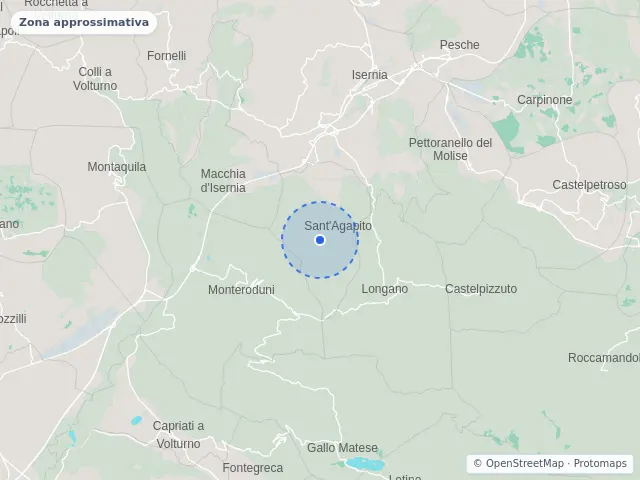Mappa di Sant'Agapito, Isernia