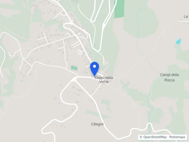 Mappa di Chiusi della Verna, Arezzo