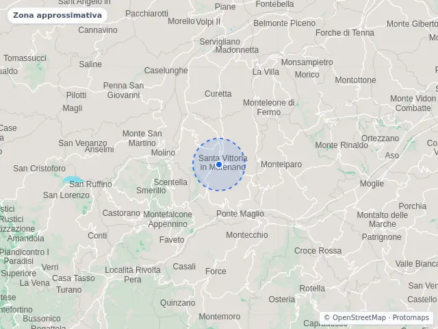 Mappa di Santa Vittoria in Matenano, Fermo