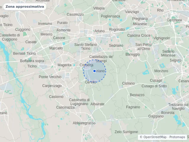 Mappa di Corbetta, Milano